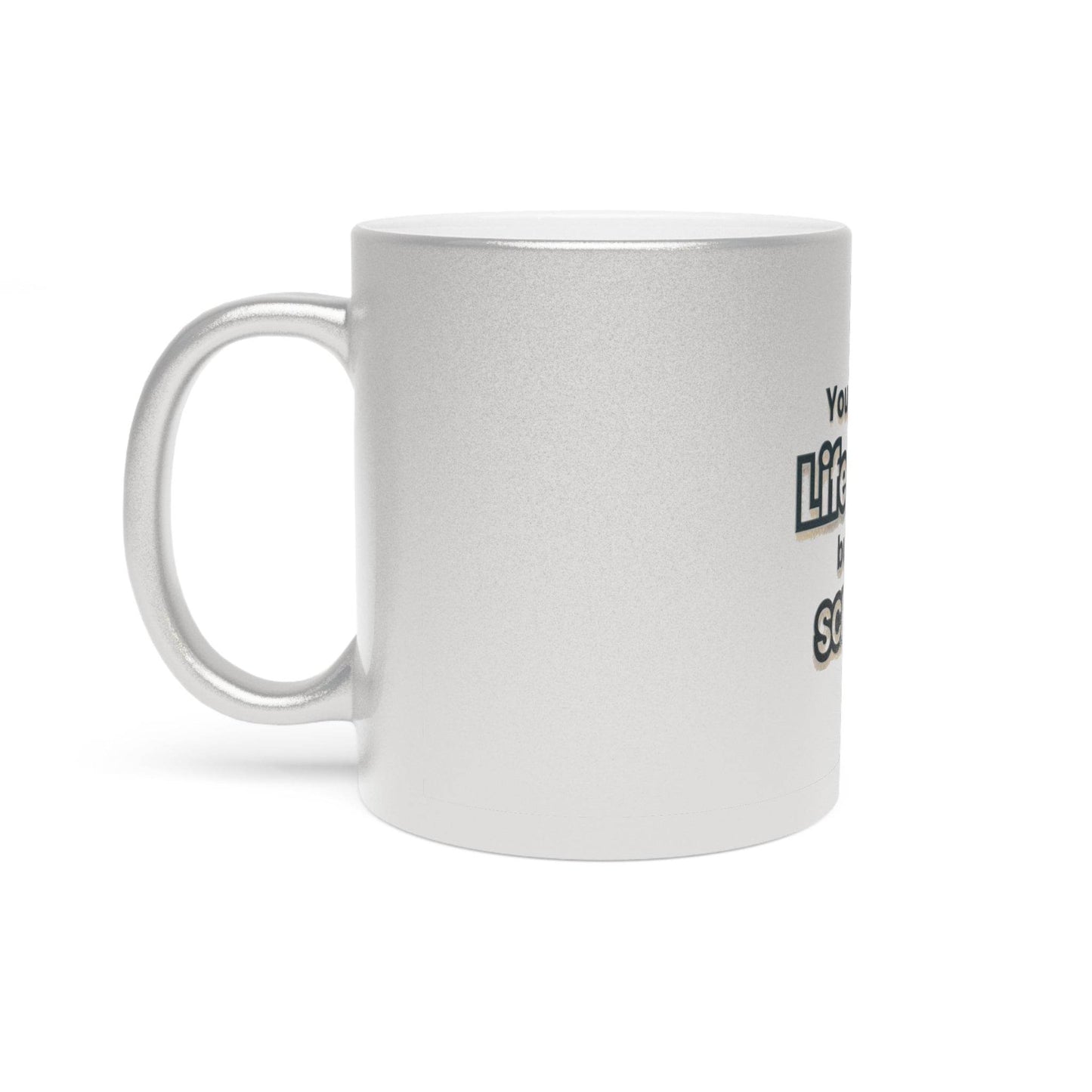 Metallic Mug - Screw Up Life Quote - Silver/Gold - Life-Perfect
