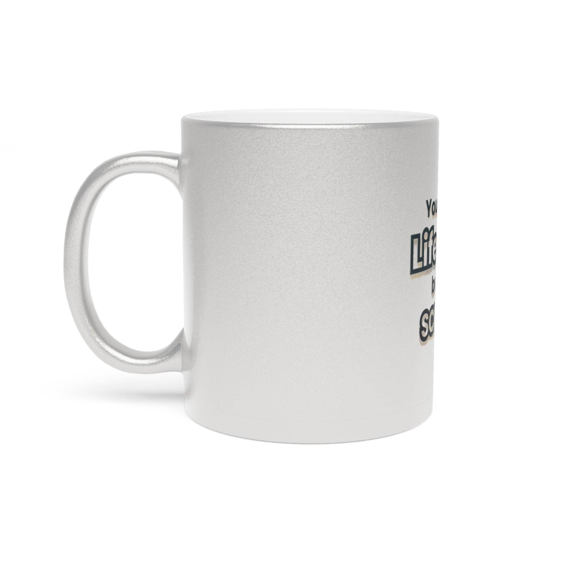 Metallic Mug - Screw Up Life Quote - Silver/Gold - Life-Perfect